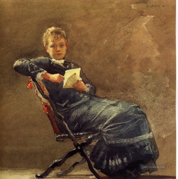  realismus - Mädchen gesetzt Realismus Maler Winslow Homer